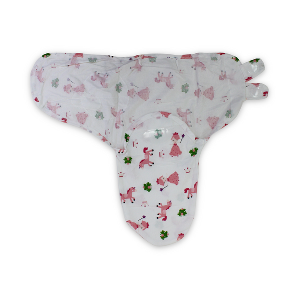 Cotton Baby Swaddle – Princess & Unicorn Print