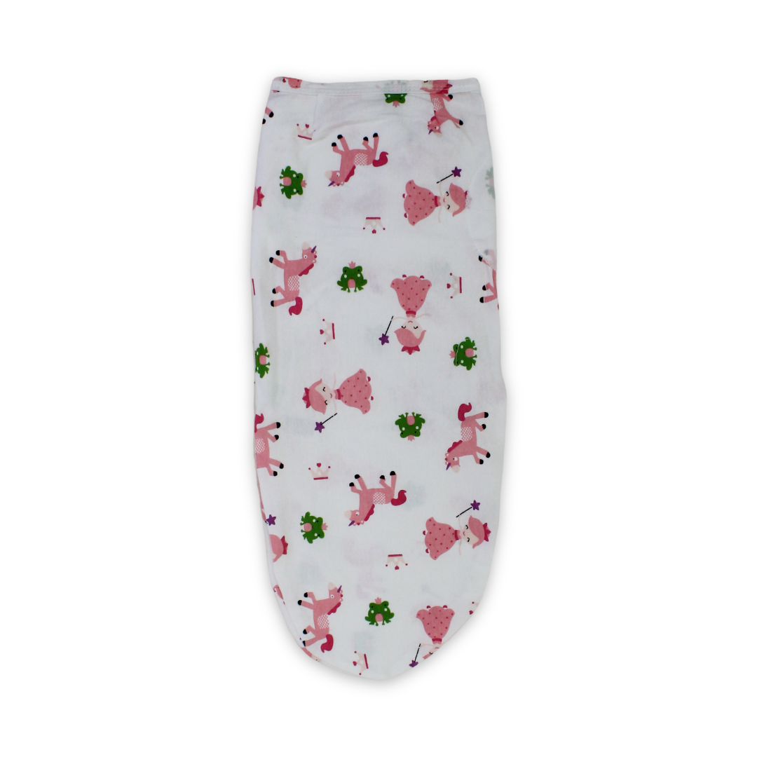 Cotton Baby Swaddle – Princess & Unicorn Print