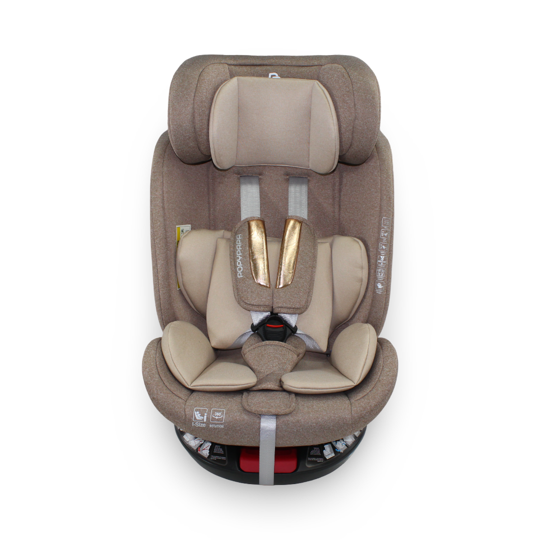 Kidilo Popypapa 360° Rotating Baby Car Seat – Beige