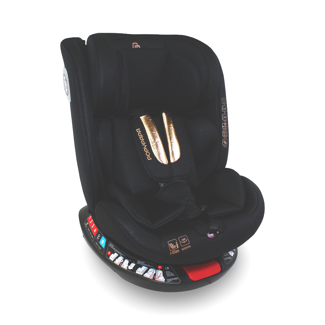 Kidilo Baby Car Seat 360° Rotation – Black - Baby Essentials