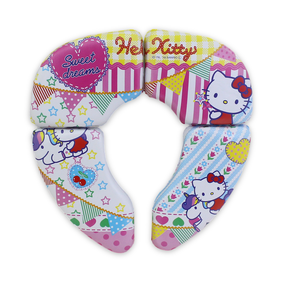 Cushie Traveler Folding Padded Potty Seat – Pink with Hello Kitty Print