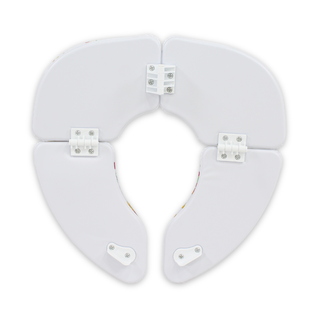 Cushie Traveler Folding Padded Potty Seat – White with Pooh Print