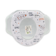 Baby Potty Training Seat – White with Space Print
