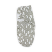 Cotton Baby Swaddle – Grey Cloud Print
