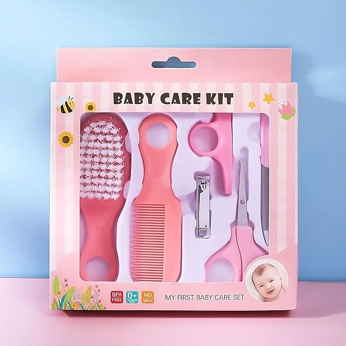 Baby Daily Nail & Hair Care Set – 6 Pieces