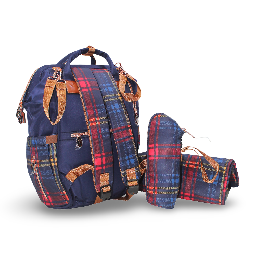 LeQueen Diaper Bag – Blue & Gold