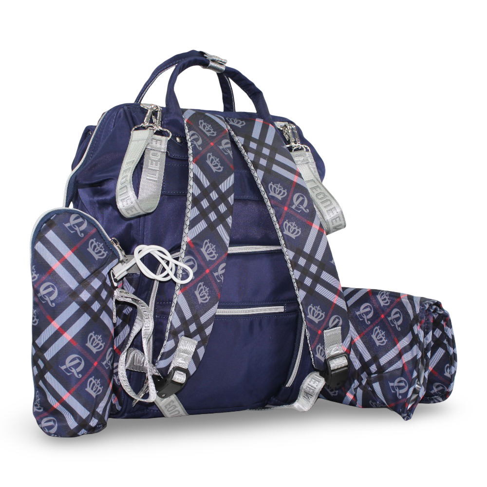 LeQueen Diamond 8th Special Edition Soft Waterproof Diaper Bag – Blue