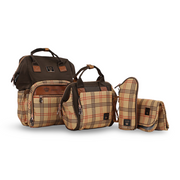 LeQueen Diamond 8th Special Edition Soft Waterproof Diaper Bag Set – Brown & Gold