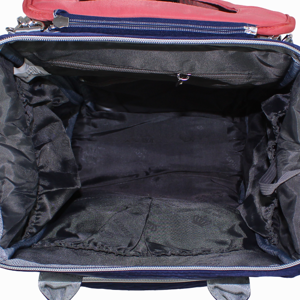 LeQueen Diamond 7th Edition Soft Waterproof Diaper Bag - Red & Navy