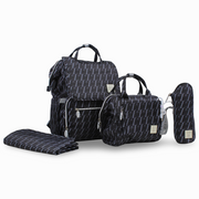 LeQueen Diamond 8th Special Edition Soft Waterproof Diaper Bag Set - Black