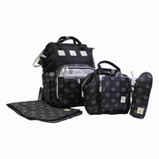LeQueen Diamond 8th Special Edition Soft Waterproof Diaper Bag - Black