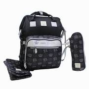 LeQueen Diamond 8th Special Edition Tag Caro Soft Waterproof Diaper Bag - Black