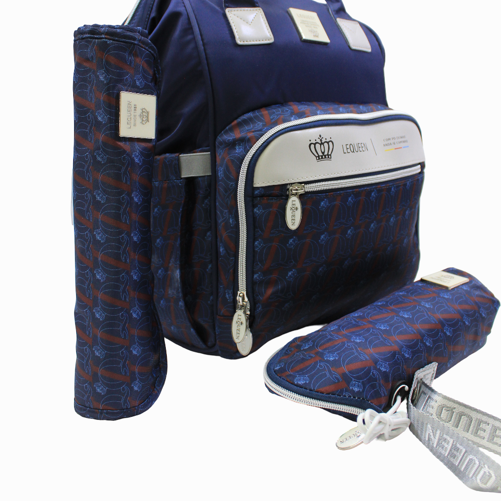 LeQueen Diamond 8th Special Edition Soft Waterproof Diaper Bag - Blue