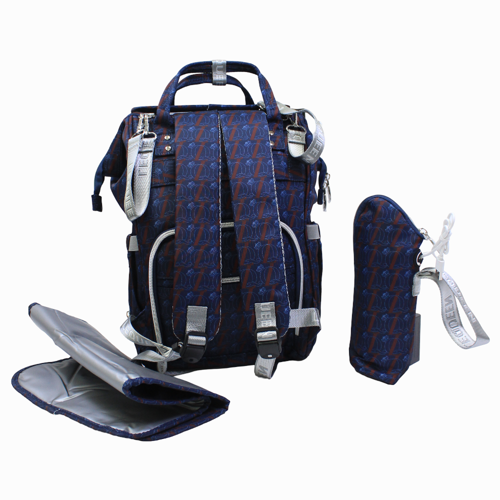 LeQueen Diamond 8th Special Edition Soft Waterproof Diaper Bag - Blue