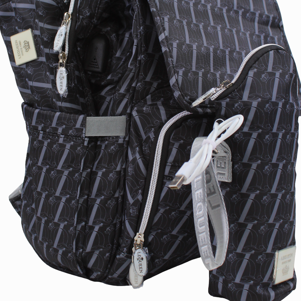 LeQueen Diamond 8th Special Edition Soft Waterproof Diaper Bag - Black