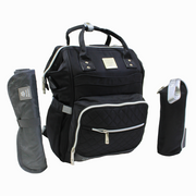 LeQueen Diamond 7th Edition Soft Waterproof Diaper Bag - Black