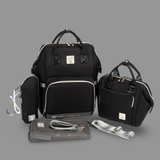 Black Lequeen Diamond 7TH Edition Waterproof Original Diaper Bag