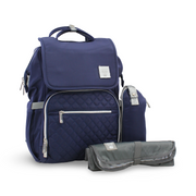 LeQueen Diamond 7th Edition Waterproof Diaper Backpack with Cover – Navy