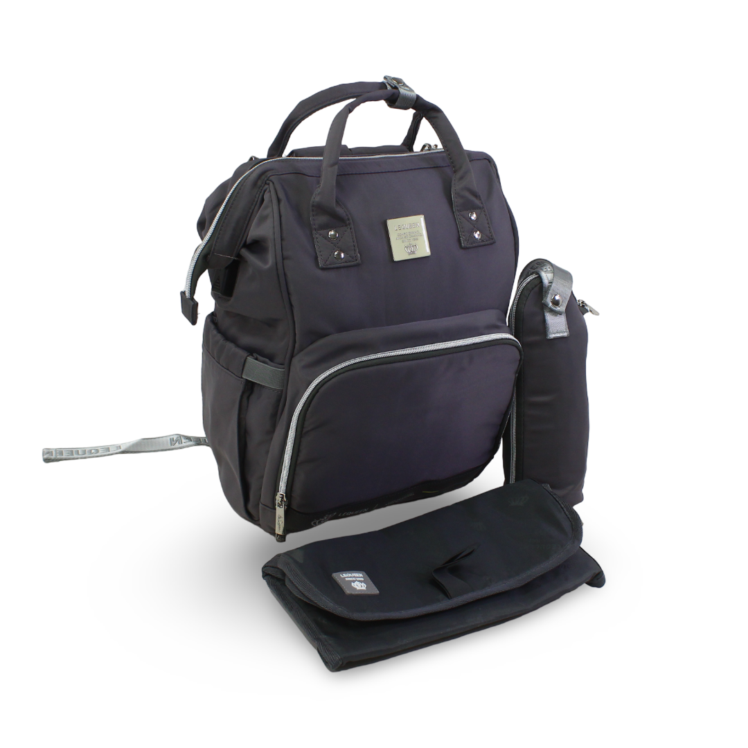 LeQueen 7th Generation Diaper Bag Set – Gray