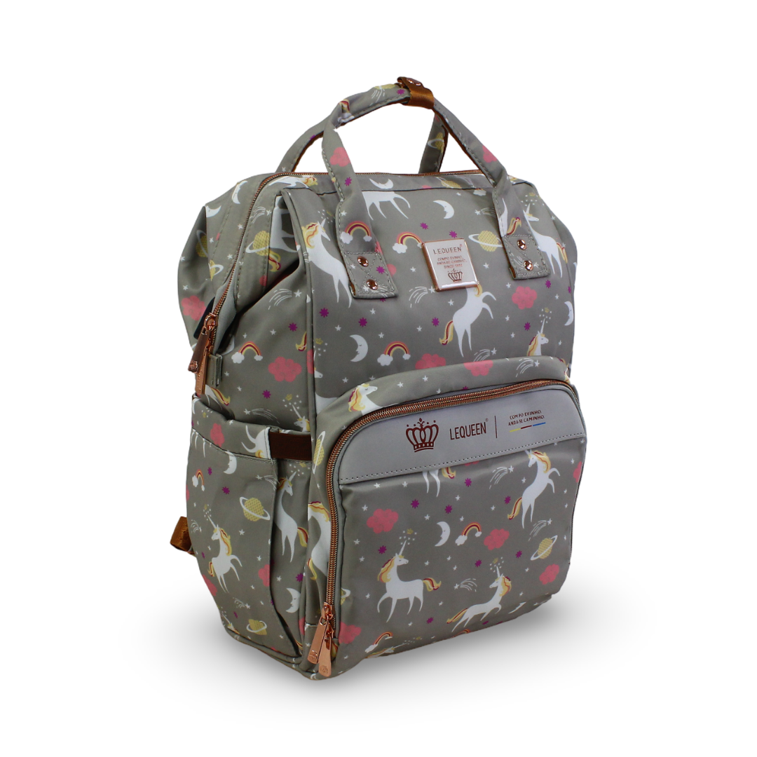 LeQueen Diaper Bag Backpack – Unicorn Print - Baby Essentials