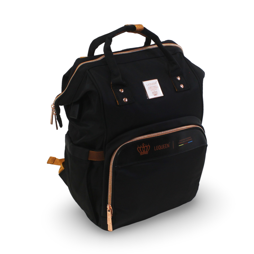 LeQueen 8th Generation New Classic Diaper Bag – Black - Baby Essentials