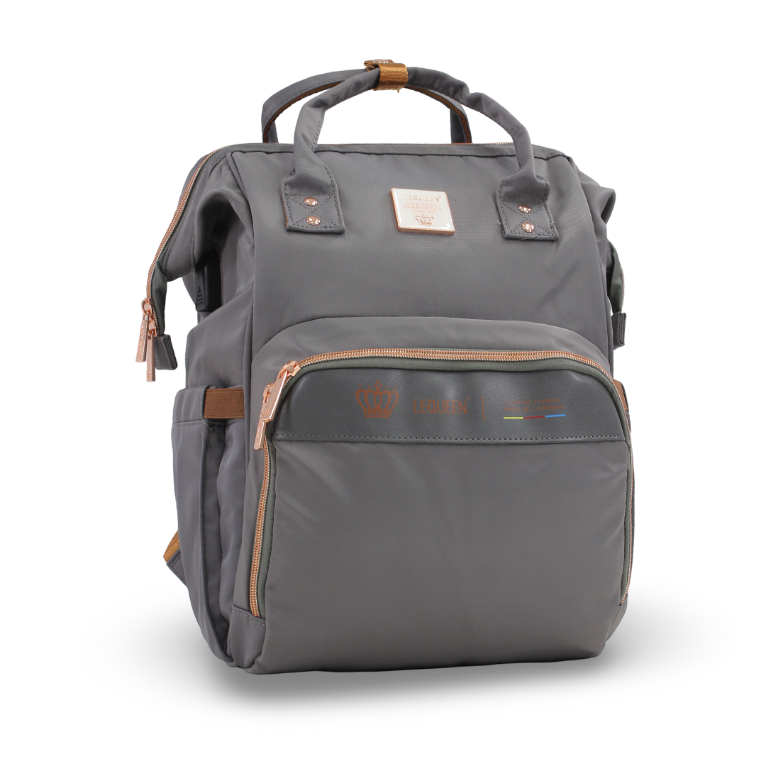 LeQueen Diamond 8th Generation Diaper Backpack – Grey