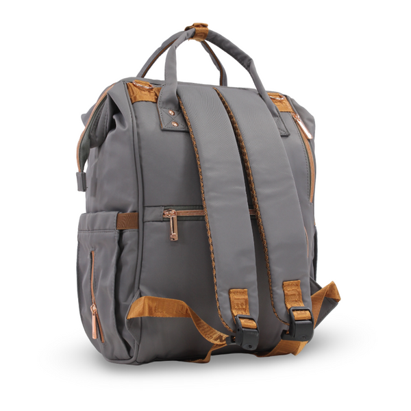 LeQueen Diamond 8th Generation Diaper Backpack – Grey