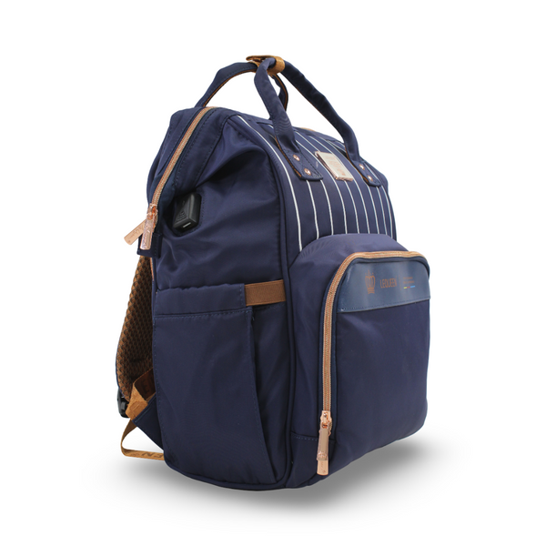 LeQueen 8th Generation Gold Classic Diaper Bag – Navy