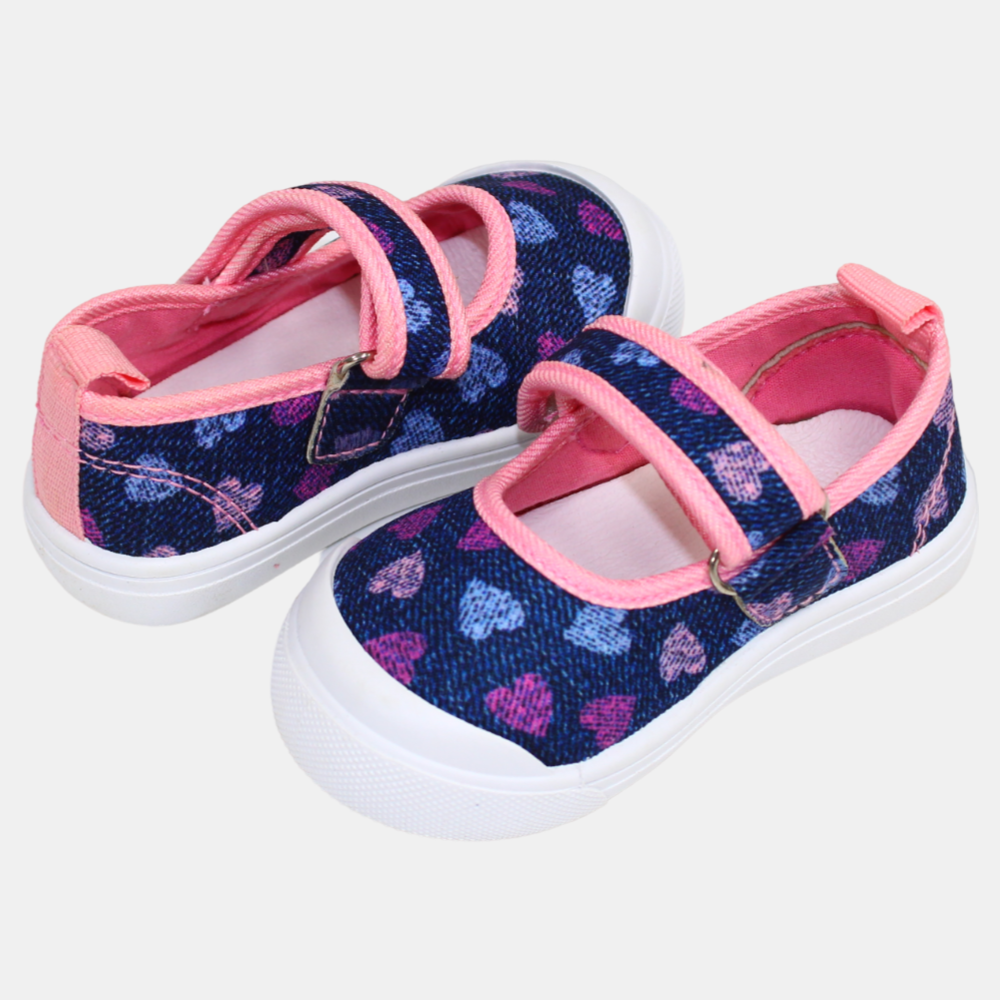 Baby Girls' Navy Canvas Shoes