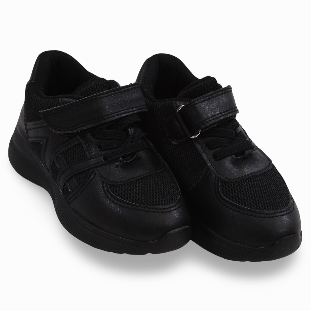Unisex Leather Sneakers - Black