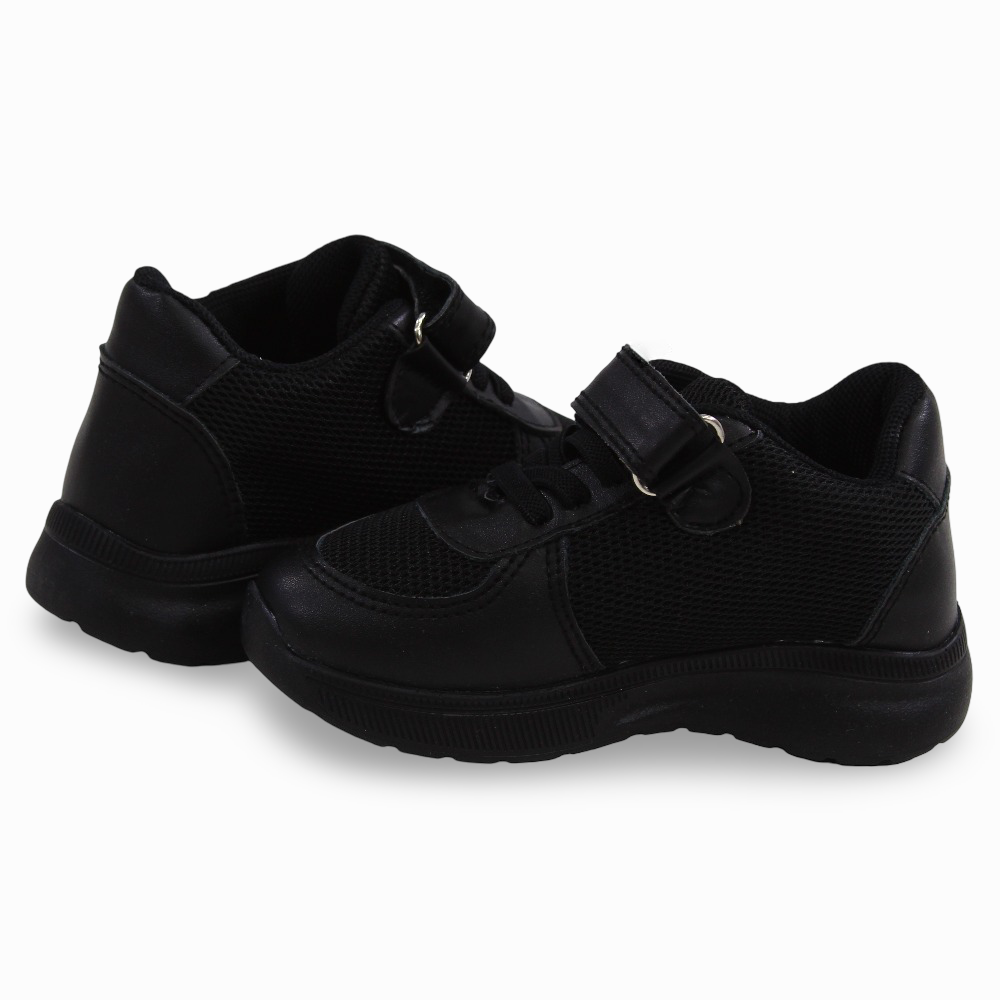 Unisex Leather Sneakers - Black
