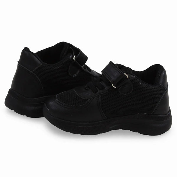 Unisex Leather Sneakers - Black