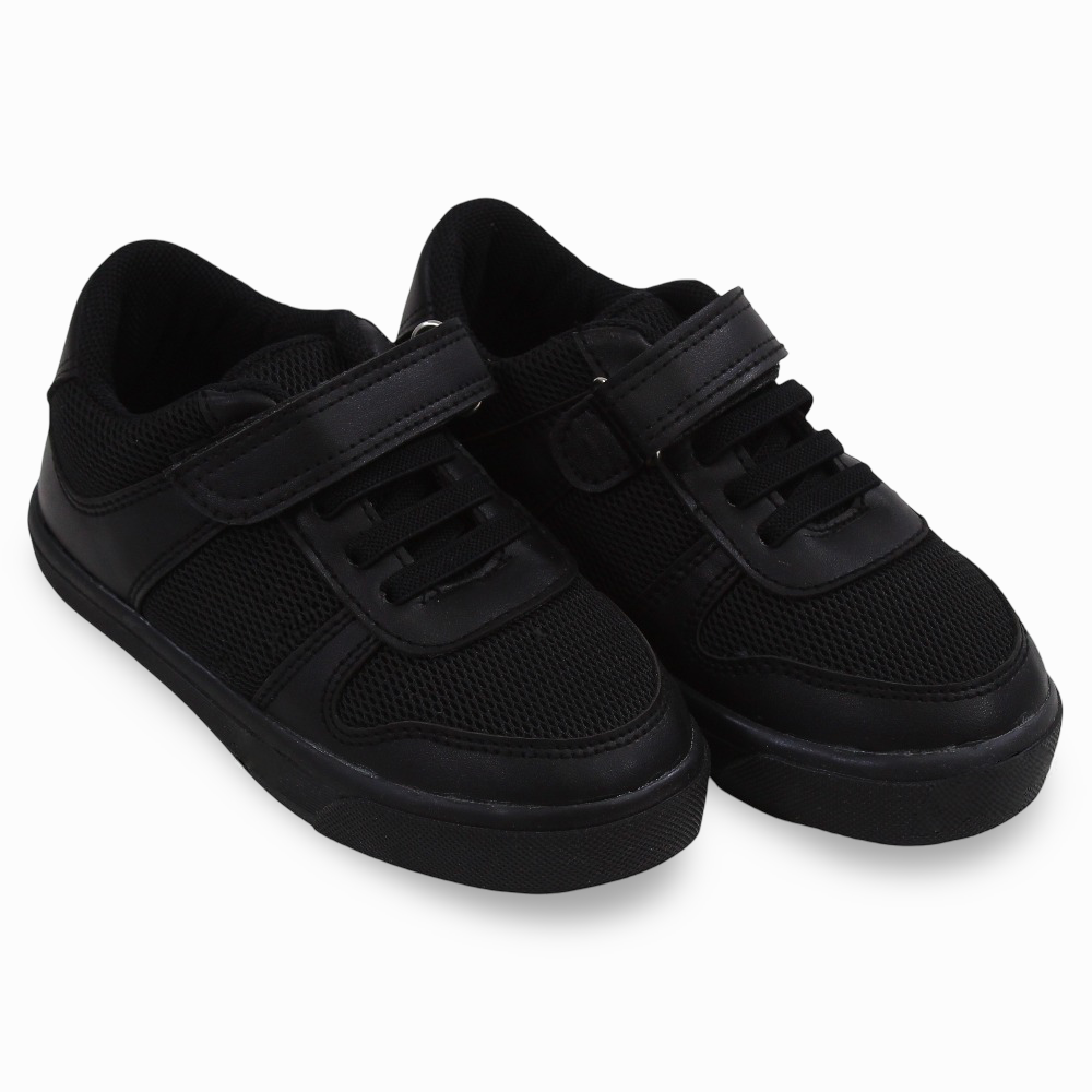 Unisex Leather Sneakers - Black