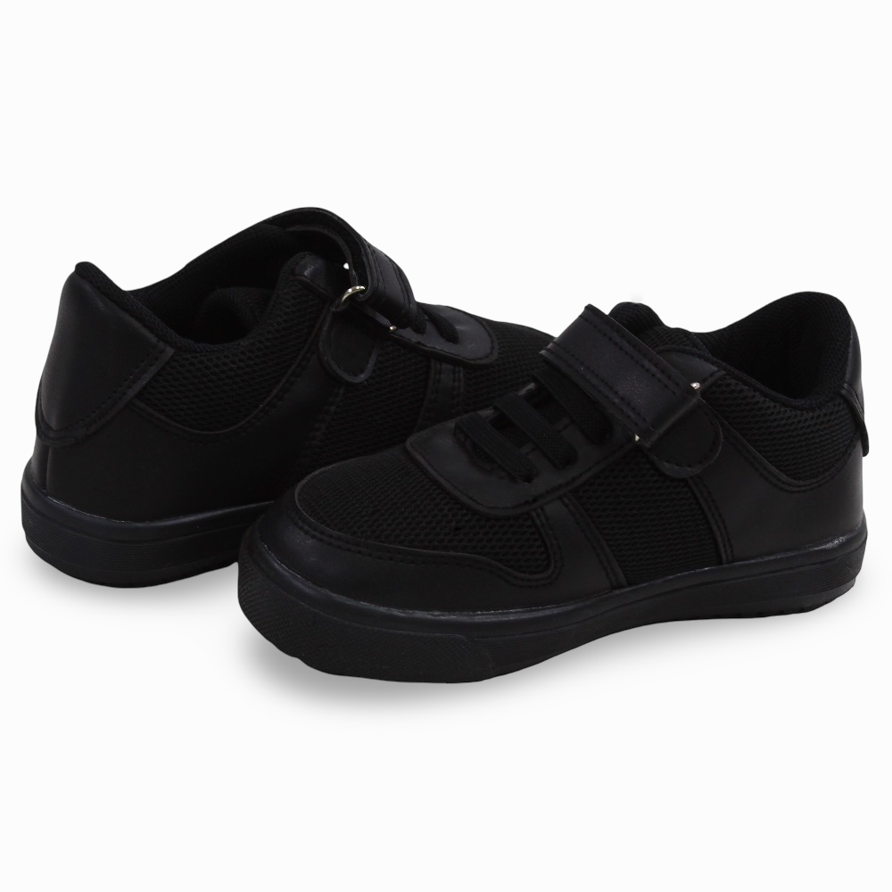 Unisex Leather Sneakers - Black