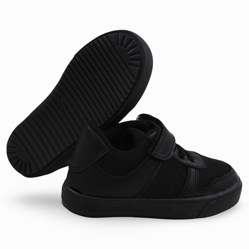 Unisex Leather Sneakers - Black