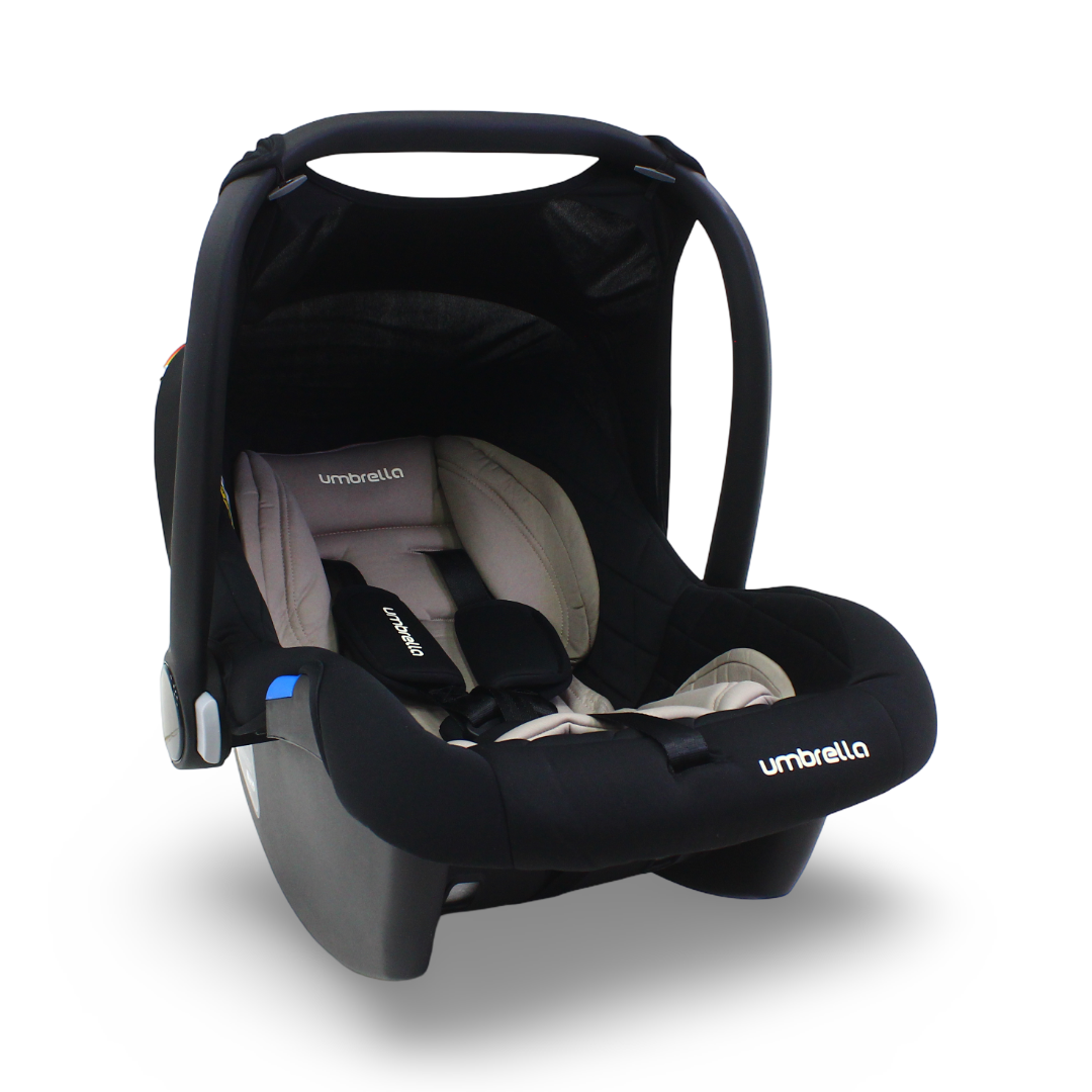 Umbrella Stage 1 Baby Car Seat – Black & Beige ( BNV-l2)