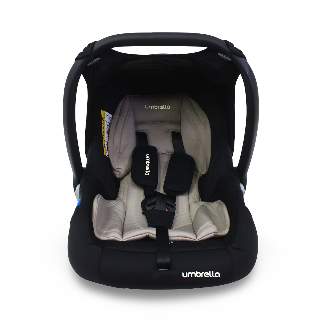 Umbrella Stage 1 Baby Car Seat – Black & Beige ( BNV-l2)
