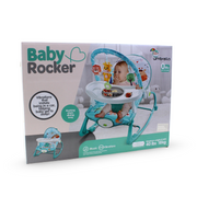 Umbrella Baby Rocker with Dining Tray – Turquoise