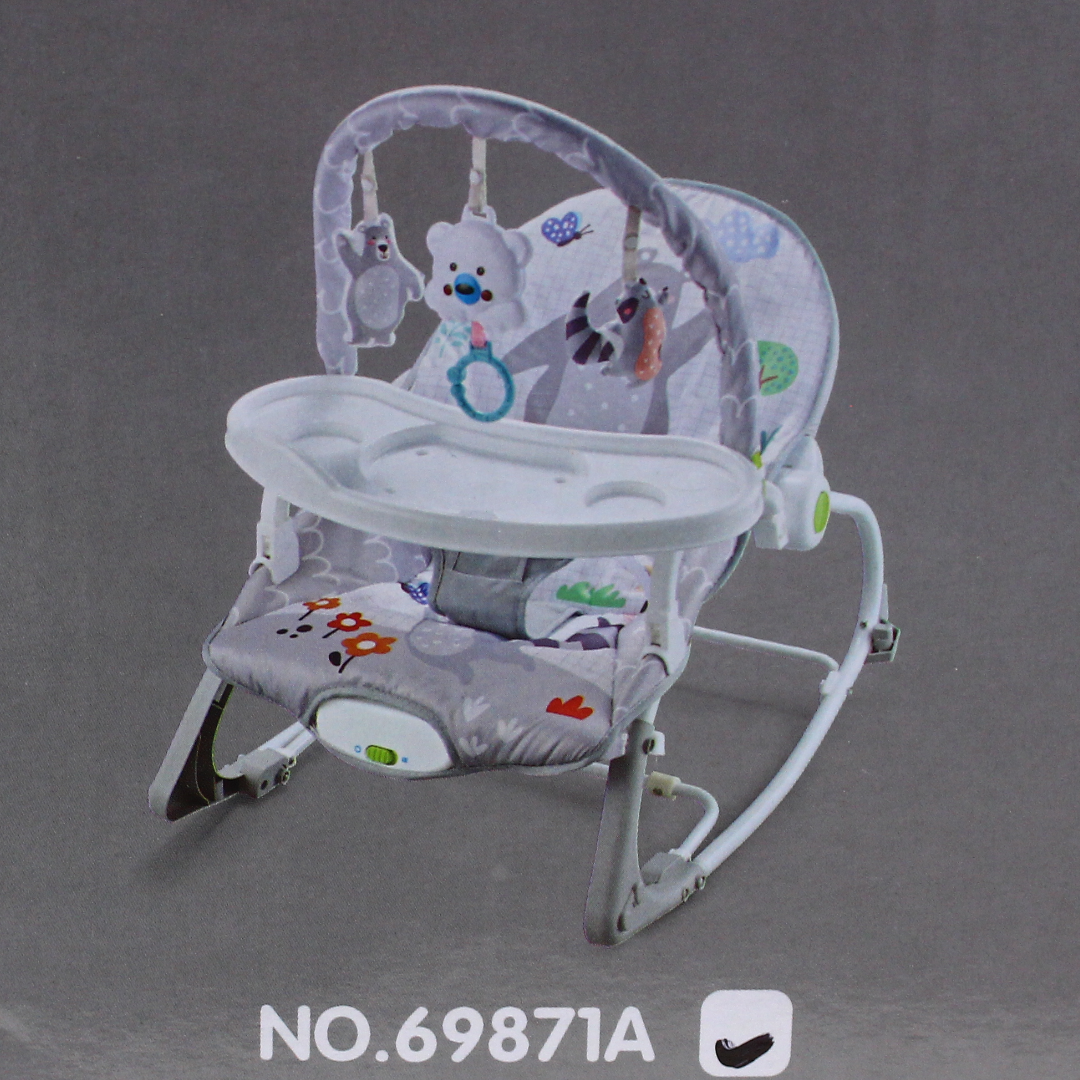 Umbrella Baby Rocker with Dining Tray – Turquoise