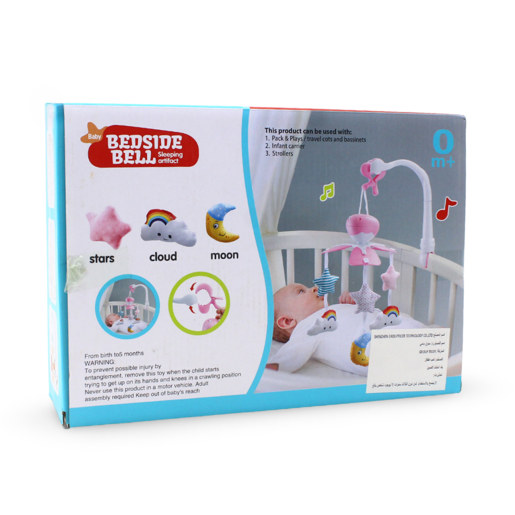 Umbrella Baby Musical Crib Mobile with Hanging Animal Toys