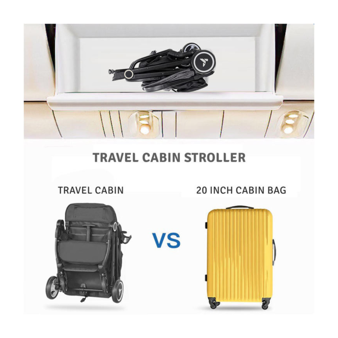 Umbrella Travel Cabin Stroller – Black