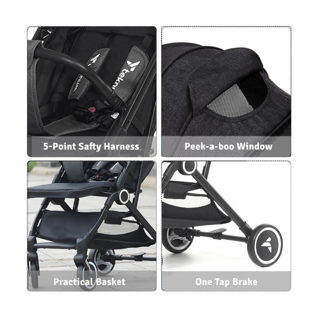 Umbrella Travel Cabin Stroller – Black