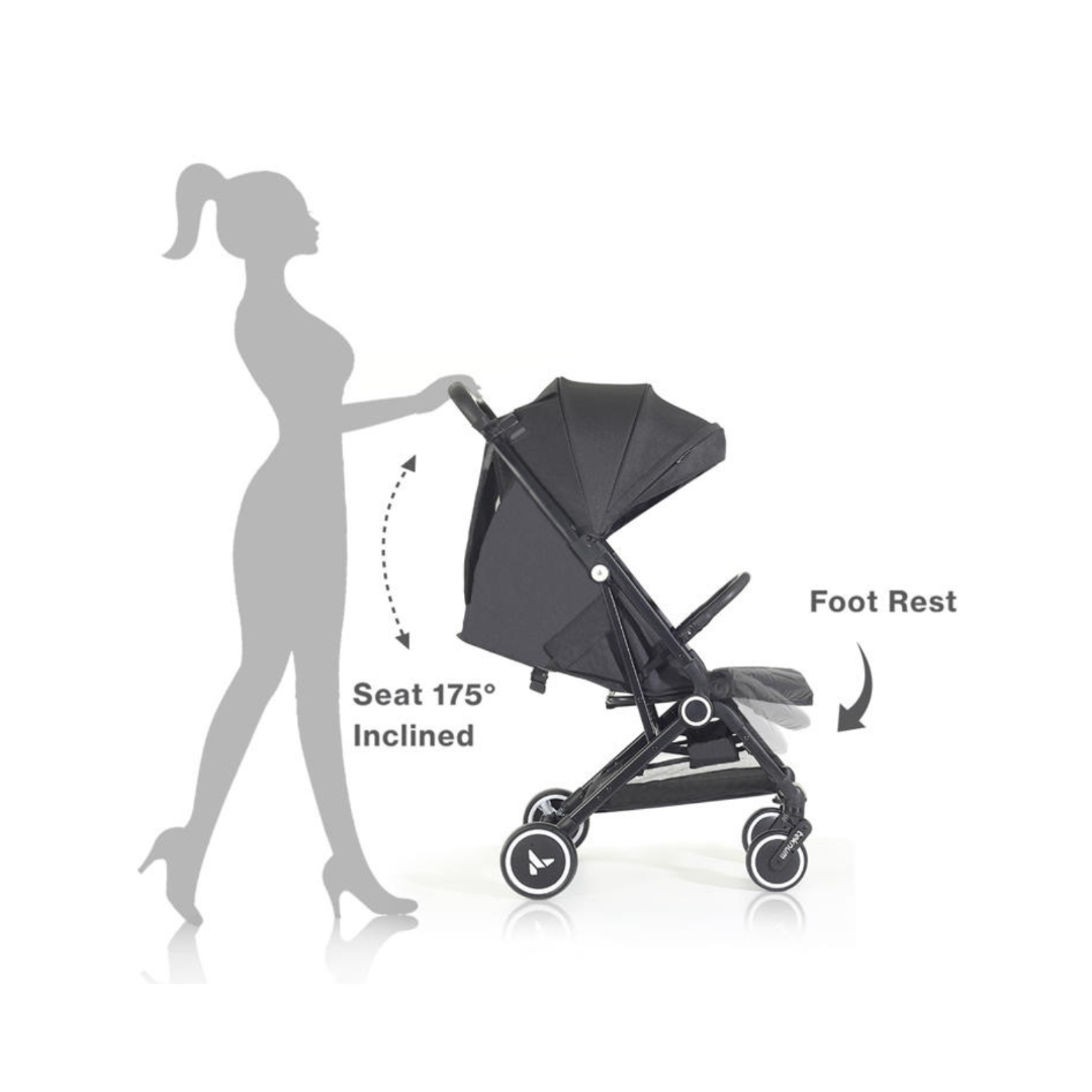 Umbrella Travel Cabin Stroller – Black