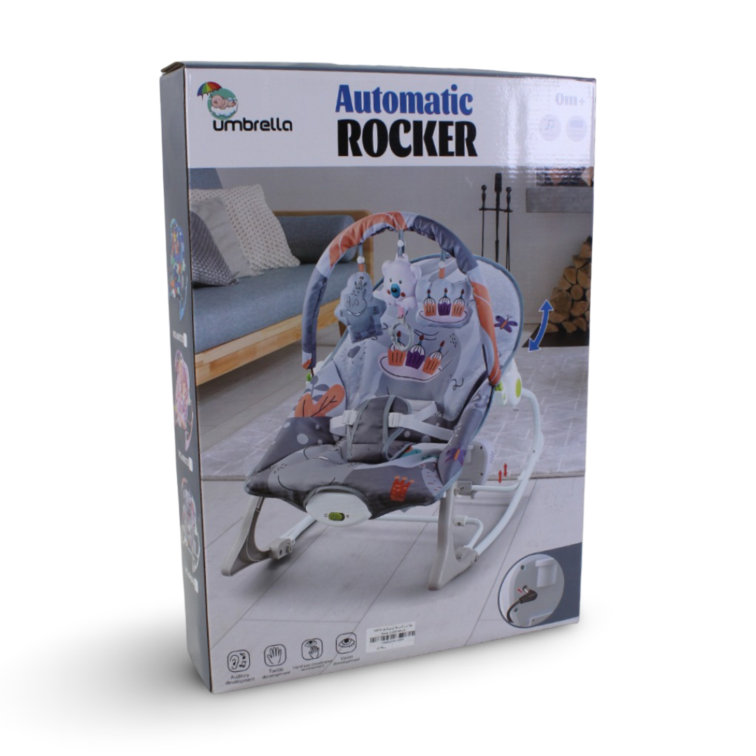 Umbrella Multifunctional Baby Rocker and Bouncer – Grey