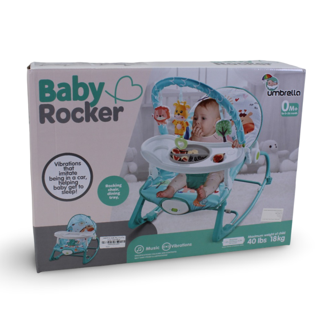 Umbrella Multifunctional Baby Rocker and Bouncer – Mint