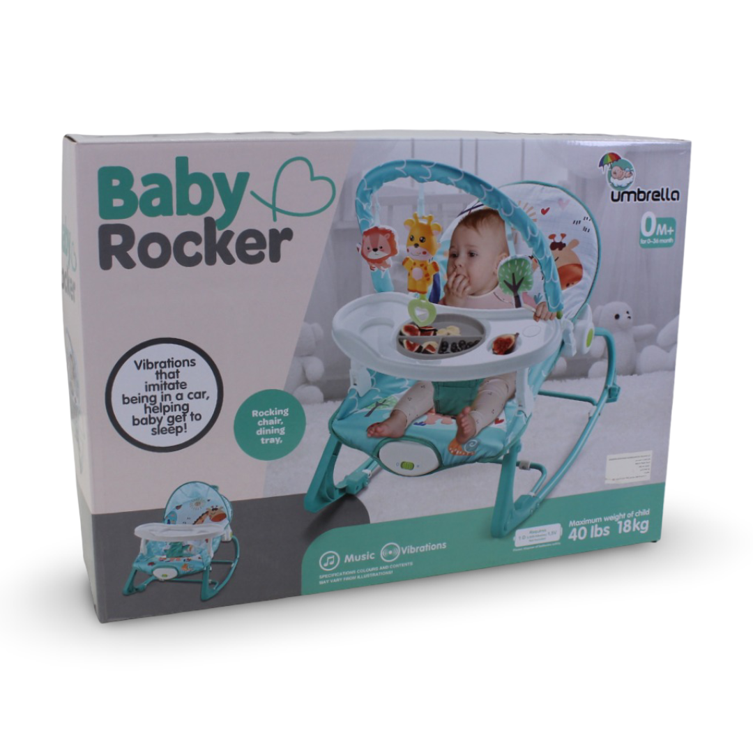 Umbrella Multifunctional Baby Rocker and Bouncer – Grey