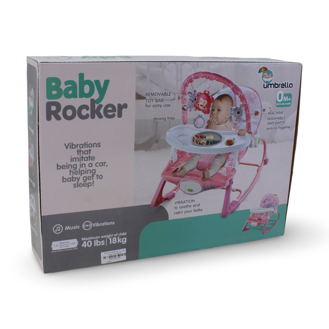 Umbrella Multifunctional Baby Rocker and Bouncer – Grey
