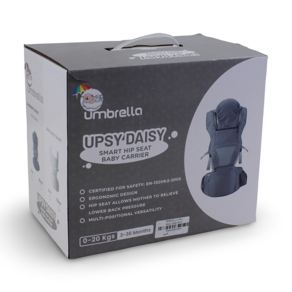 Umbrella Upsy Daisy Smart Hip Seat Baby Carrier – Black