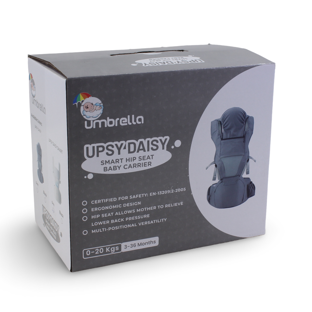 Umbrella Upsy Daisy Smart Hip Seat Baby Carrier – Beige