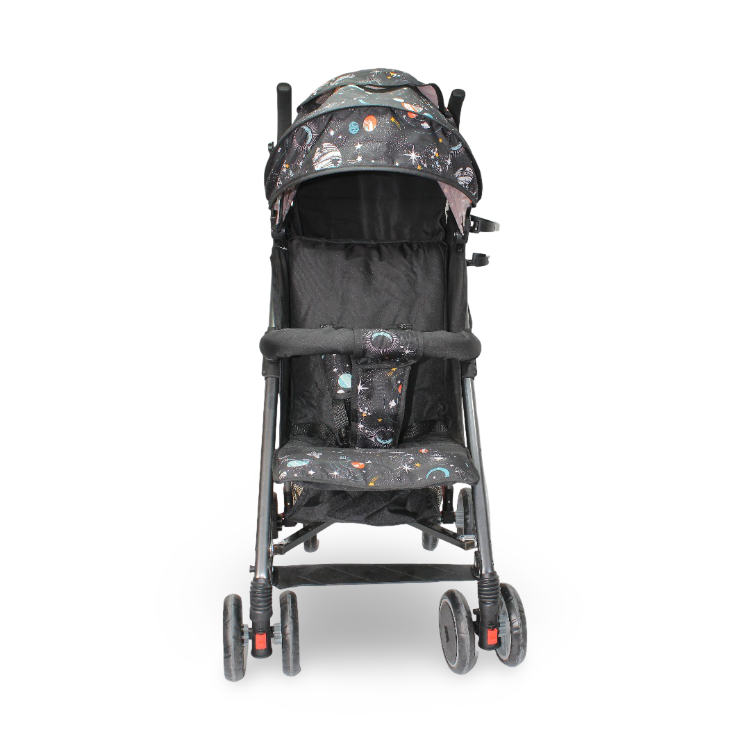 Umbrella Baby Stroller – Black with Space Print